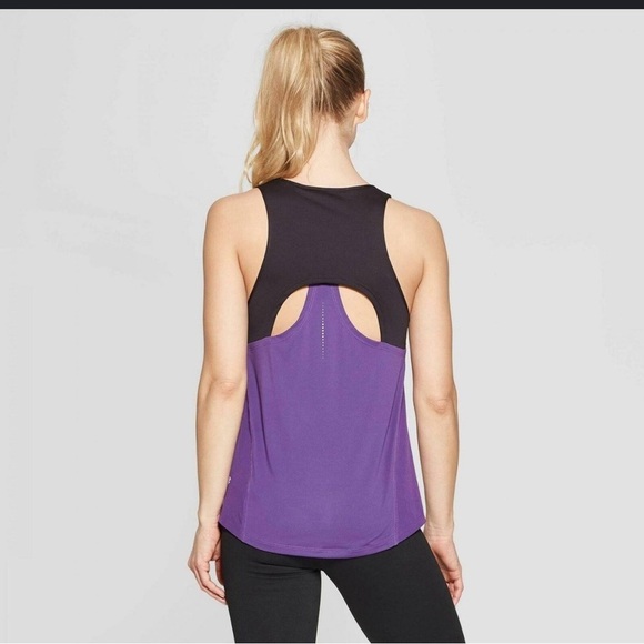 Champion size Large purple & black razorback athletic running tank top - Picture 2 of 9